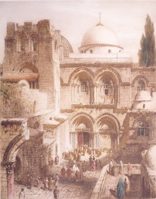 Church of the Holy Sepulchre, Jerusalem, by Henry Alphage Brewer, 20th century