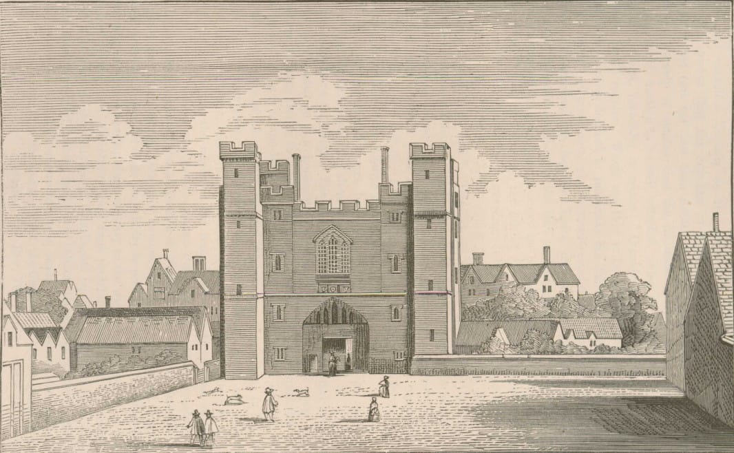 St John's Gate, after an engraving by Wenceslaus Holler, 1661
