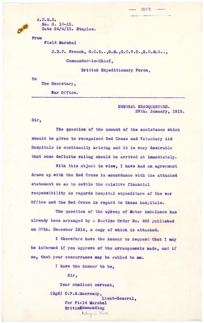 Fourth page of report