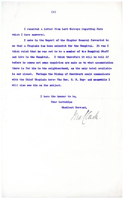 Second page of report