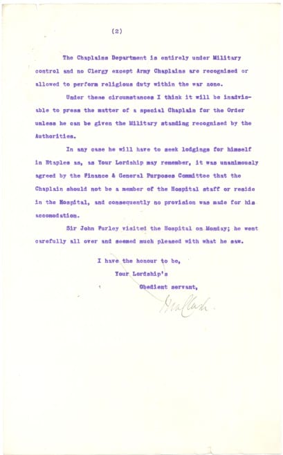 Second page of report