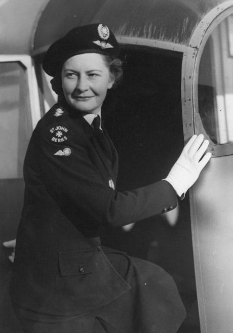 Susie at the inauguration of the first Air Unit, Berkshire. 1947