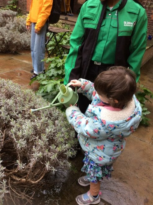 SJA Cadets helping our families in the Garden @MOSJ
