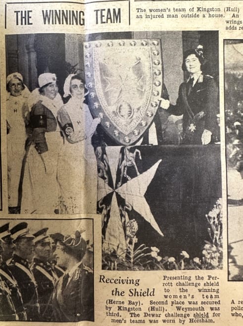 Press clipping from The Daily Mirror, 6 June 1936 (Archive ref: STJ/SJAB/1/2/113/1/3)